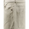 Beige denim trousers