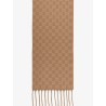 GG wool and cashmere scarf