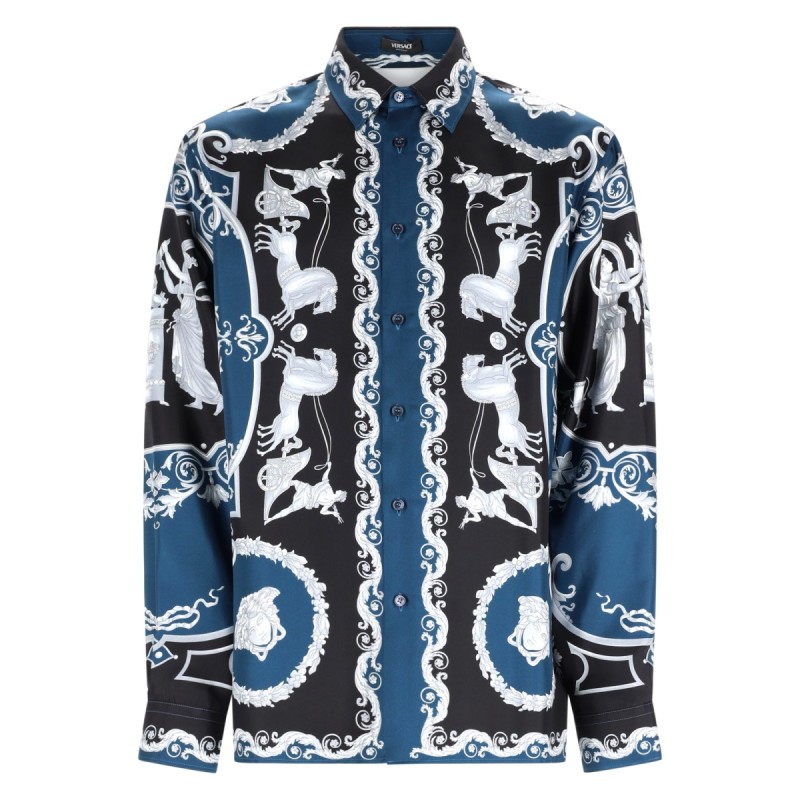 CAMICIA IN SETA STAMPATA
