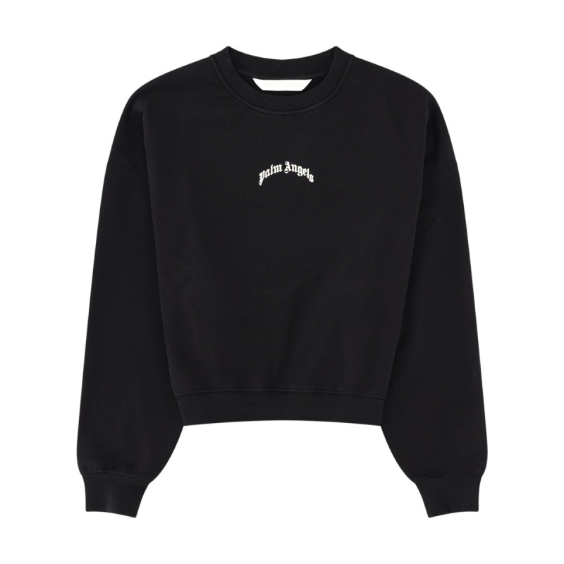 FELPA CROP CON LOGO