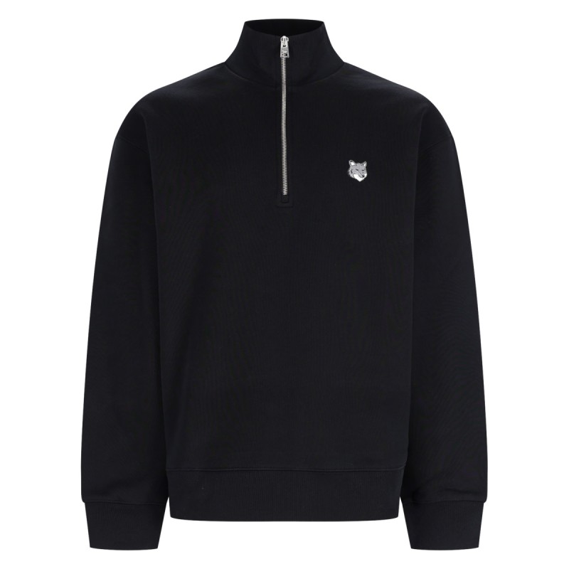 FELPA "FOX HEAD" CON ZIP