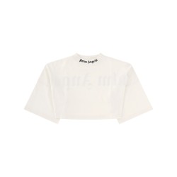 T-SHIRT CROP CON LOGO