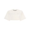 T-SHIRT CROP CON LOGO