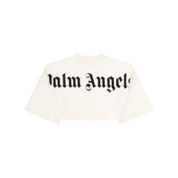 T-SHIRT CROP CON LOGO