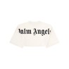 T-SHIRT CROP CON LOGO