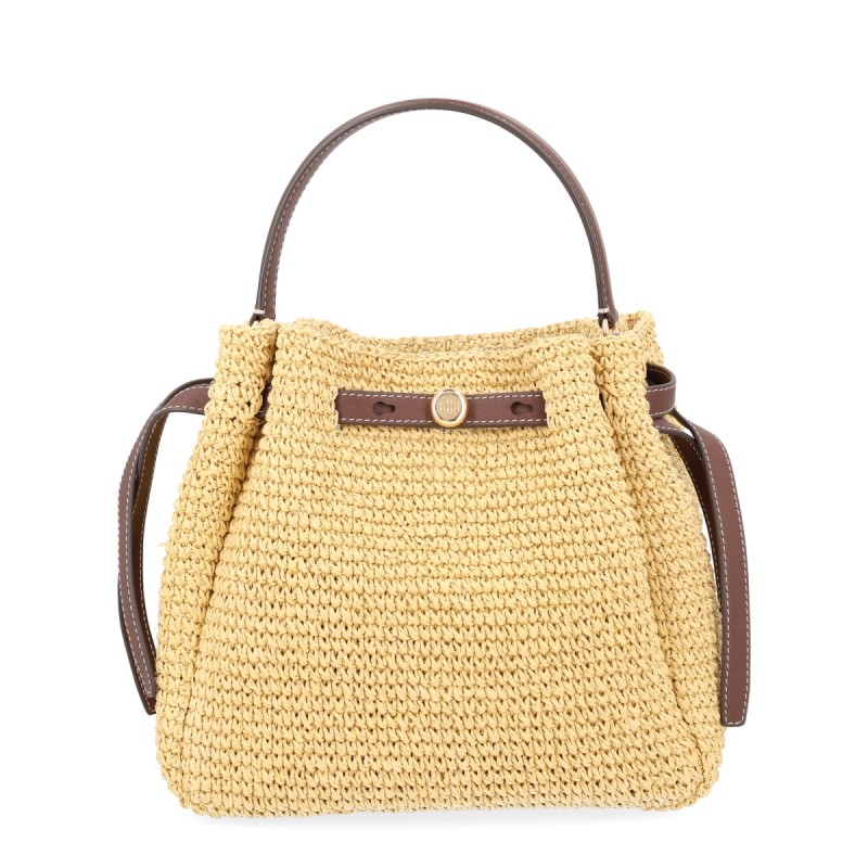BORSA "ROMY" A SECCHIELLO IN PAGLIA