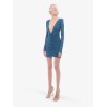 Draped fabric dress