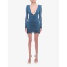Draped fabric dress