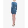 Draped fabric dress
