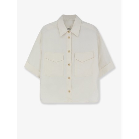 Linen and viscose shirt