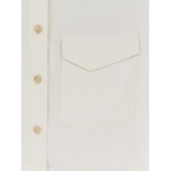 Linen and viscose shirt