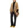 REVERSIBLE CHECK WOOL CAPE