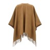 REVERSIBLE CHECK WOOL CAPE
