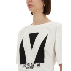 "CHEZ VALENTINO" PRINT T-SHIRT