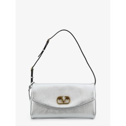 DeVain laminated leather shoulder bag