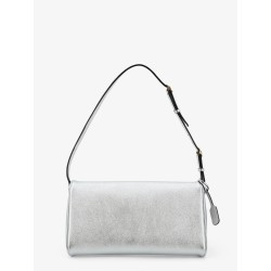 DeVain laminated leather shoulder bag