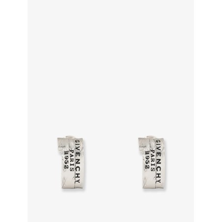 Givenchy Tape earrings in metal and enamel