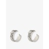 Givenchy Tape earrings in metal and enamel