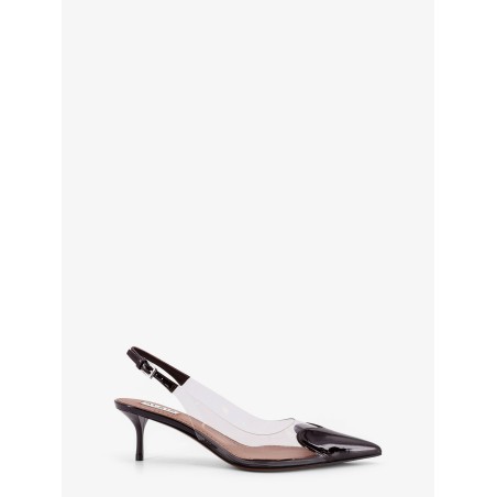 Le Coeur PVC and leather pumps