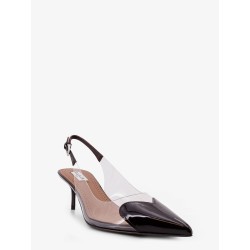 Le Coeur PVC and leather pumps