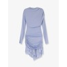 Gathered jersey mini dress