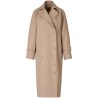 DOUBLE-BREASTED COTTON TRENCH COAT