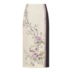 PRINTED MIDI SKIRT