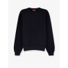 Cotton sweatshirt with frontal embossed logo