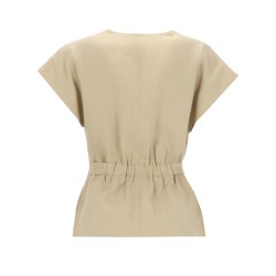 TOP IN LINO CON CINTURA