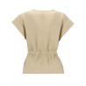 TOP IN LINO CON CINTURA
