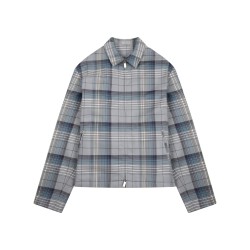 ZIPPERED "CHECK" SHIRT