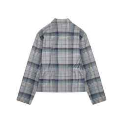ZIPPERED "CHECK" SHIRT