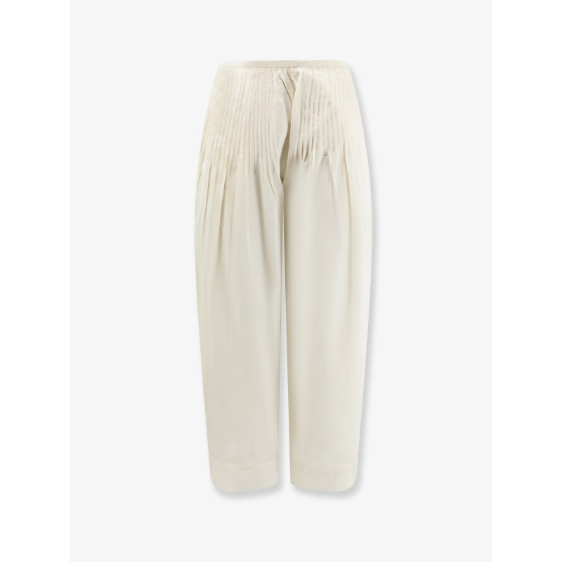 Modal and silk blend trousers