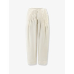 Modal and silk blend trousers
