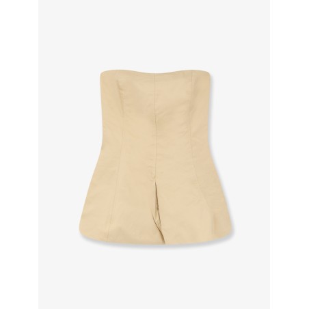Cotton and silk blend top