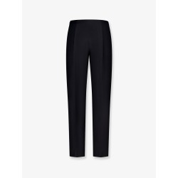 Slim Evening wool and silk trousers