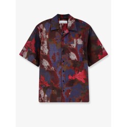 Boxy multicolor cotton shirt