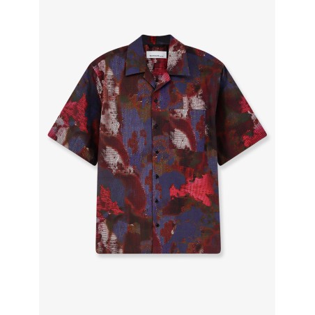 Boxy multicolor cotton shirt