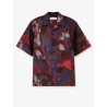 Boxy multicolor cotton shirt