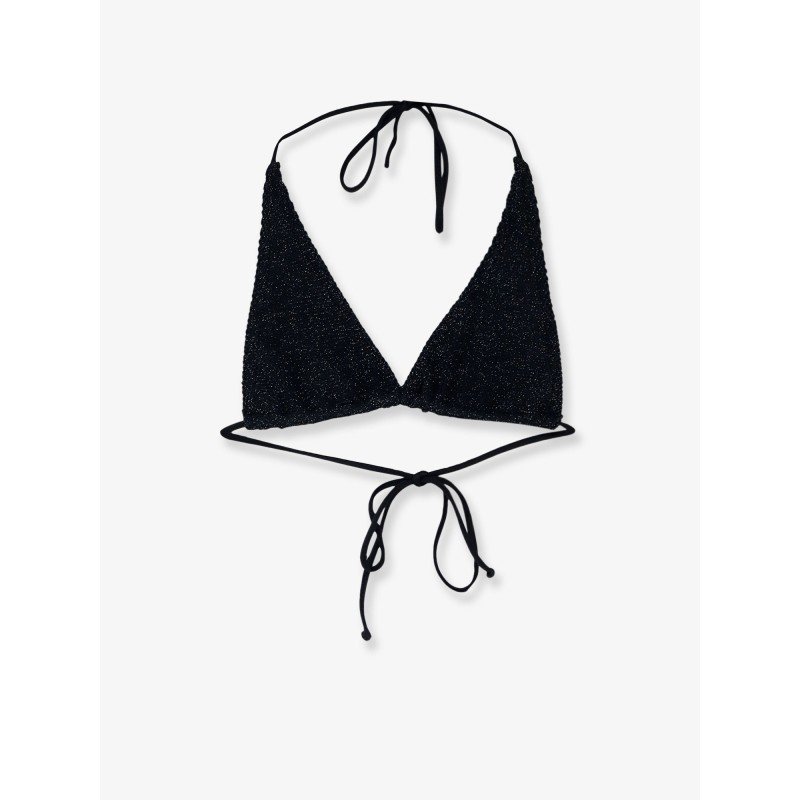 Guiana Crinkle Lurex Bikini Top