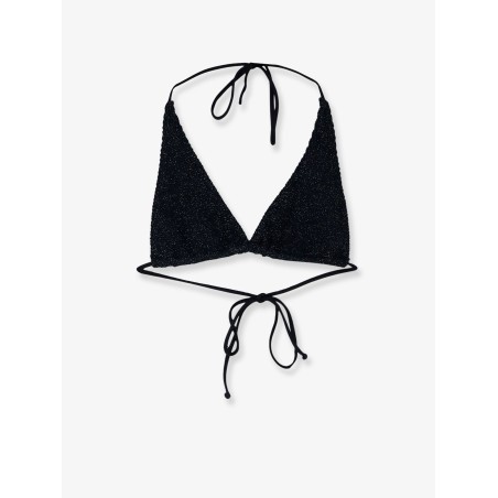 Guiana Crinkle Lurex Bikini Top