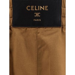 Cotton and linen shorts with Triomphe patch