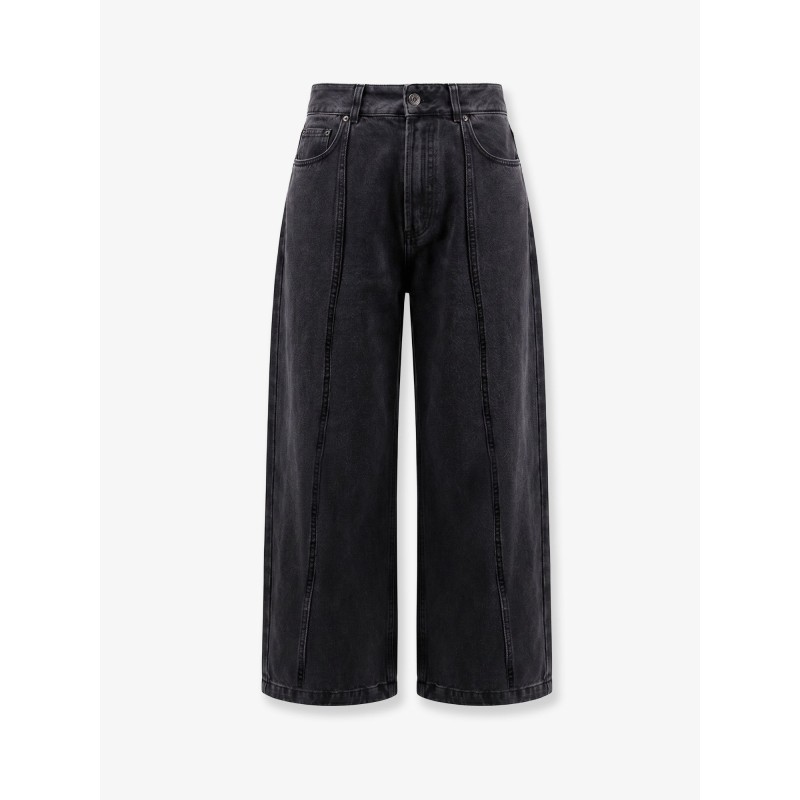 Balloon fit black denim jeans