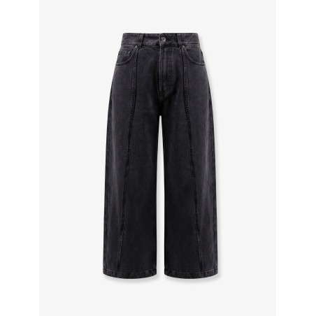 Balloon fit black denim jeans