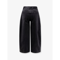 Balloon fit black denim jeans