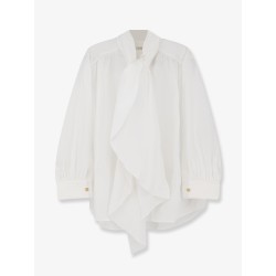 Cotton shirt with knot detail