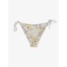 Virgo Bikini Slip with Lemony Flower print