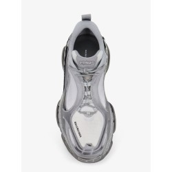 Triple S.2 Gradient mesh and nylon insert sneakers with used effect