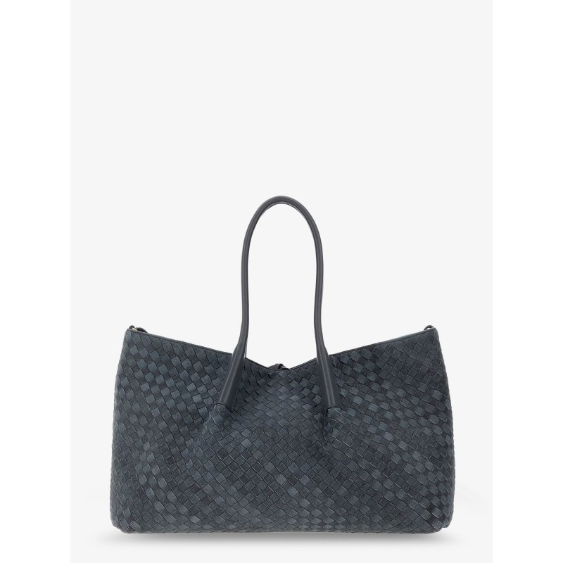Pinacoteca suede handbag with Intrecciato motif