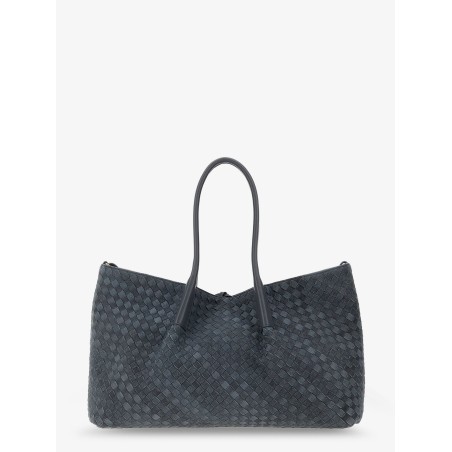 Pinacoteca suede handbag with Intrecciato motif
